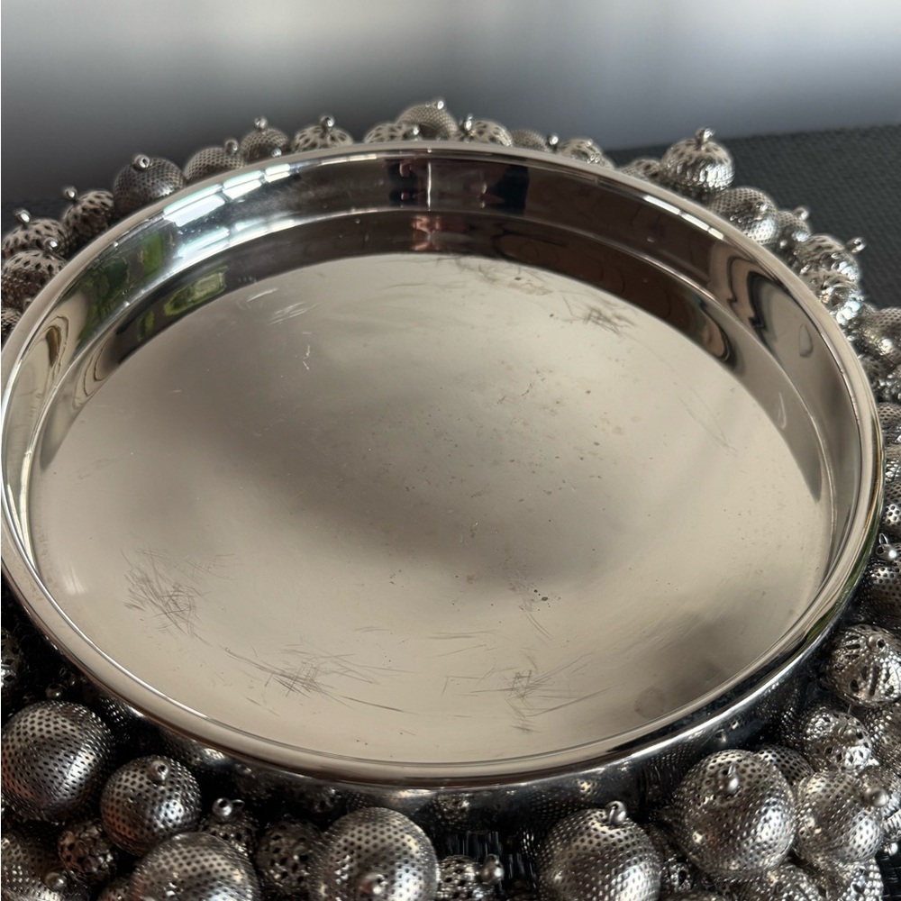 Kim Seybert Large Designer Silver Tray - Picture 5 of 9